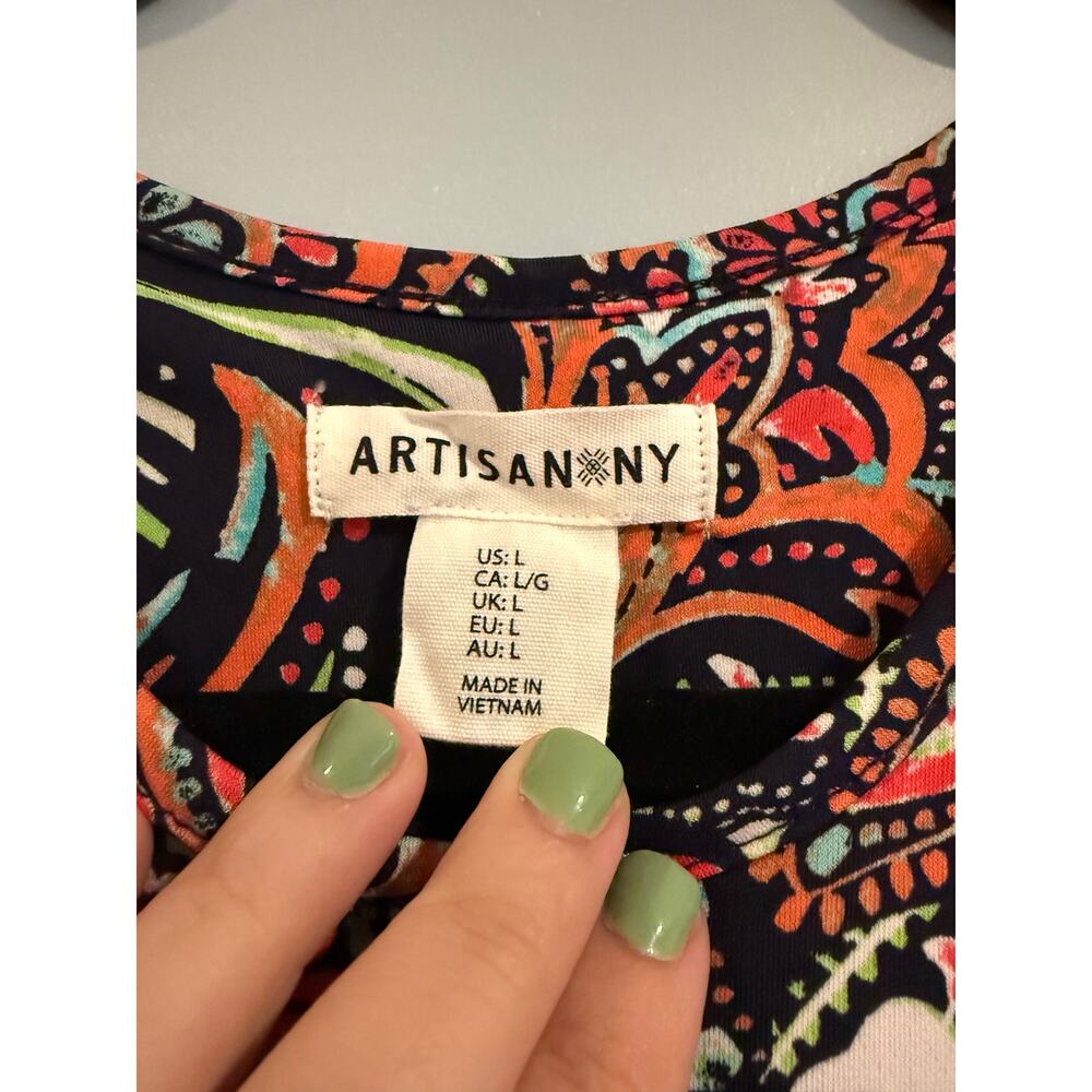 Artisan NY Sleeveless Swing Dress – Size Large - Picture 3 of 5